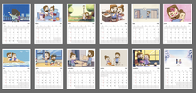 Load image into Gallery viewer, Calendar 2024 - The week starts on Monday (US &amp; CA) (English)
