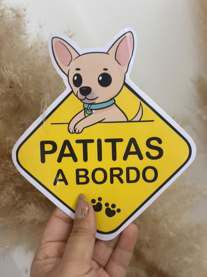Paws on board - sticker Chihuahua