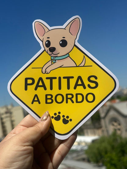 Paws on board - sticker Chihuahua