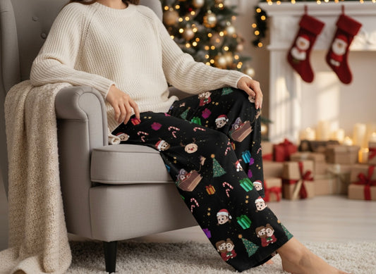 Christmas Pibu-pajamas - unisex wide-leg pants