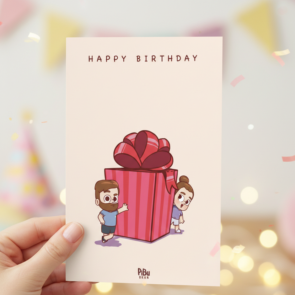Happy Birthday Card - Pibubear
