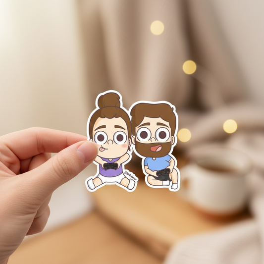 Play with me sticker - Pibubear