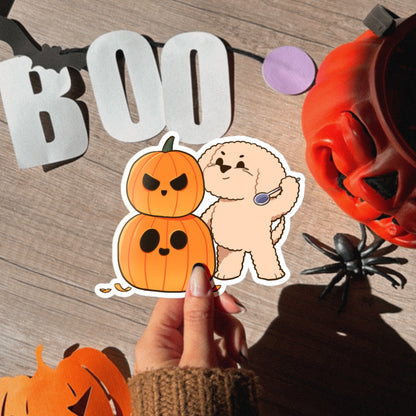 Carving pumpkins - Sticker