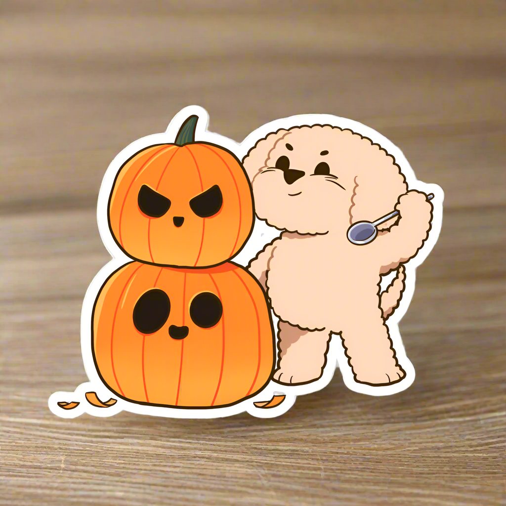 Carving pumpkins - Sticker