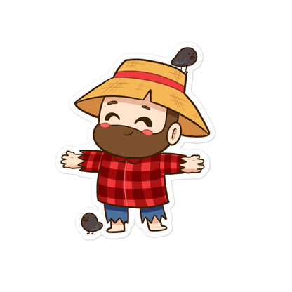 Cute scarecrow - sticker