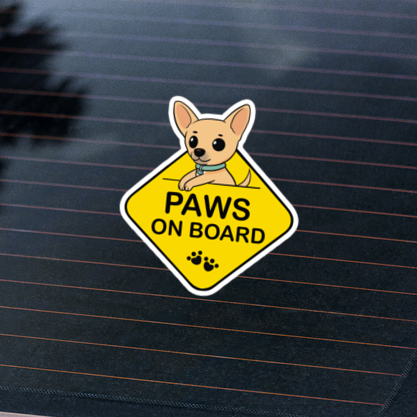 Paws on board - sticker Chihuahua