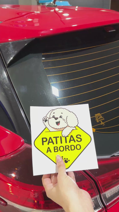Paws on board - sticker